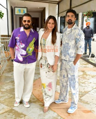 Photos: Riteish Deshmukh, Sonakshi Sinha and Saqib Saleem snapped at Kakuda promotions