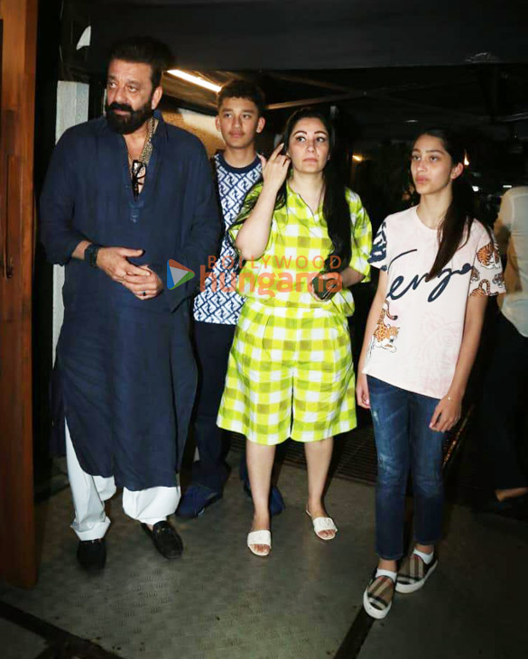 Photos: Sanjay Dutt snapped with family in Bandra