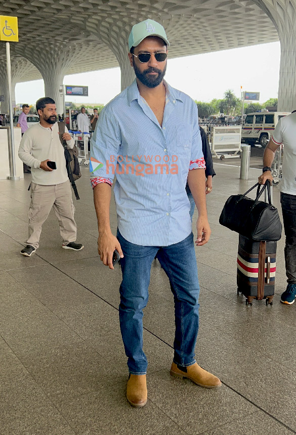 Photos: Vicky Kaushal, Shalini Pandey and Johny Lever snapped at the airport