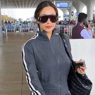 Rocking that comfy airport look with ease! Malaika Arora
