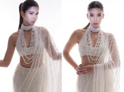 Shanaya Kapoor sets fashion goals in Manish Malhotra’s 100,000 pearl-embellished saree