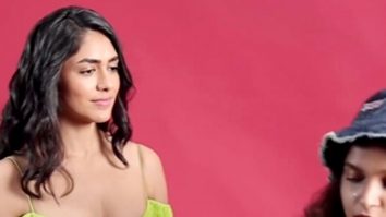 Showing off her swift moves in these BTS! Mrunal Thakur