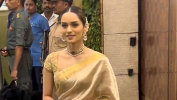 So beautiful! Manushi Chhillar in a saree and gajra