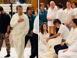 Sonu Nigam struggles to hold back tears at Tishaa Kumar’s prayer meet; Kartik Aaryan, Bobby Deol, Anil Kapoor, Rakesh Roshan, and others pay their respects