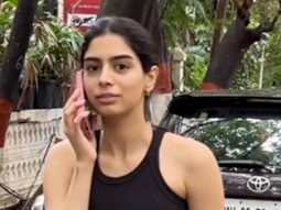 The all black casual look always work! Khushi Kapoor
