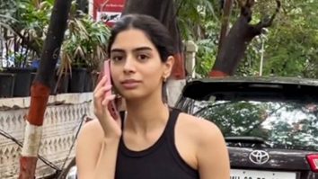 The all black casual look always work! Khushi Kapoor