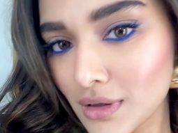 Saiee Manjrekar blue eye liner is definitely a trend setter!