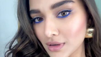 Saiee Manjrekar blue eye liner is definitely a trend setter!