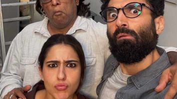 Aditya Roy Kapur, Sara Ali Khan and Anurag Basu pull up goofy faces in Metro In Dino set pictures: “Madness mein hum teeno”