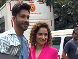 Ankita Lokhande wishes Happy Rakshabandhan to paps at Laughter Chefs set