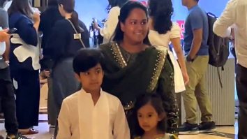 Arpita Khan attends Angry Young Men trailer launch with son and daughter