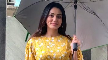 Bigg Boss OTT 3 winner Sana Makbul arrives at Tseries office in her bright yellow outfit