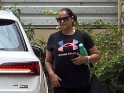 Bipasha Basu gets clicked by paps in her gym outfit