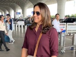Jyothika strikes a pose for paps as she gets clicked at the airport