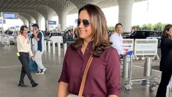 Jyothika strikes a pose for paps as she gets clicked at the airport