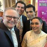 Karan Johar and Rani Mukerji pose with Australian PM in selfie