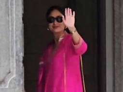 Kareena Kapoor Khan gets clicked with Jeh as she steps out in a pink salwar