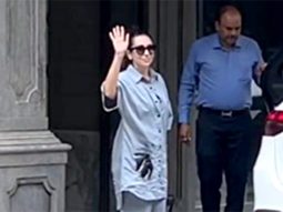 Karisma Kapoor waves at paps as she gets clicked