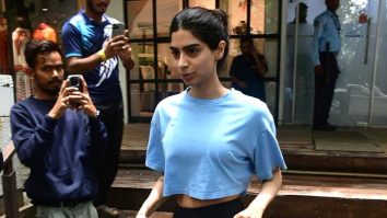 Khushi Kapoor gets clicked outside gym in her sporty outfit