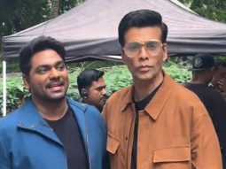 Lovely! Zakir Khan poses with Karan Johar at an event