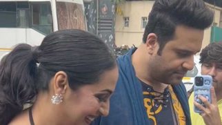 Lovely couple! Krushna Abhishek & Kashmera Shah walk hand in hand at Laughter Chefs set