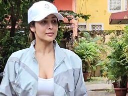 Malaika Arora greets paps in her white gym outfit as she gets clicked