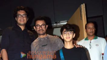 Photos: Aamir Khan snapped with sons Junaid Khan and Azad Khan in Bandra