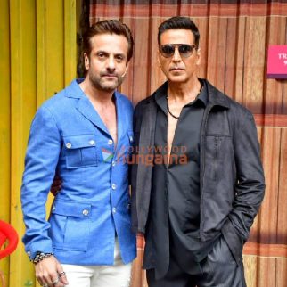 Photos: Akshay Kumar, Vaani Kapoor, Fardeen Khan and team Khel Khel Mein snapped on the sets of Bigg Boss Marathi