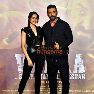 Photos: John Abraham, Sharvari, Nikkhil Advani and others snapped at Vedaa trailer launch