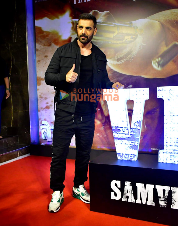photos john abraham sharvari nikkhil advani and others snapped at vedaa trailer launch 3