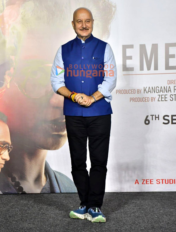 photos kangana ranaut anupam kher shreyas talpade mahima choudhary and others snapped at the trailer launch of their film emergency 333 2
