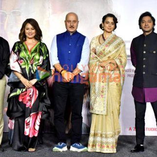 Photos: Kangana Ranaut, Anupam Kher, Shreyas Talpade, Mahima Choudhary and others snapped at the trailer launch of their film Emergency