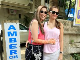 Photos: Raai Laxmi and Sonnalli Seygall snapped outside a salon in Juhu