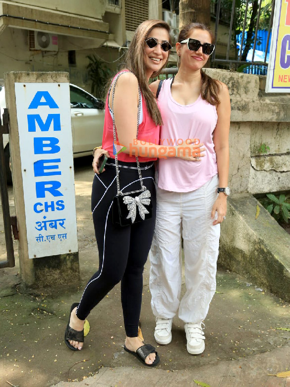 photos raai laxmi and sonnalli seygall snapped outside a salon in juhu 1