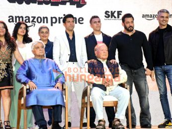 Photos: Salman Khan, Arbaaz Khan, Atul Agnihotri and more snapped at the Angry Young Men trailer launch starring Javed Akhtar and Salim Khan