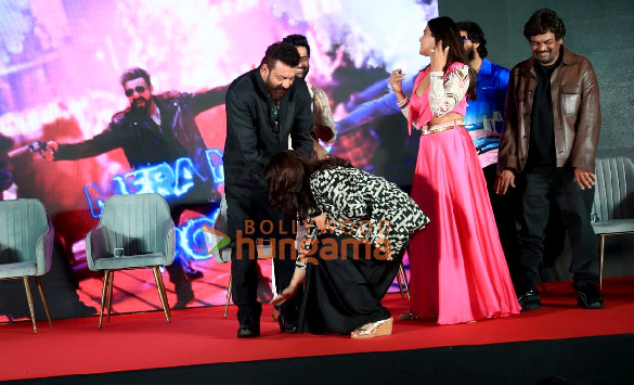photos sanjay dutt ram pothineni puri jagannadh others snapped at big bull song launch from double ismart in mumbai 500 5