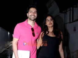 Photos: Varun Dhawan and Janhvi Kapoor snapped in Bandra
