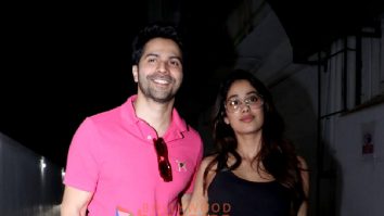 Photos: Varun Dhawan and Janhvi Kapoor snapped in Bandra