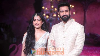 Photos: Vicky Kaushal and Rashmika Mandanna walk the ramp for Falguni and Shane Peacock at India Couture Week 2024