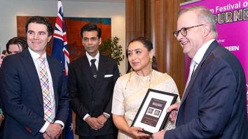 Rani Mukerji honours Yash Chopra with stamp launch at Australian Parliament