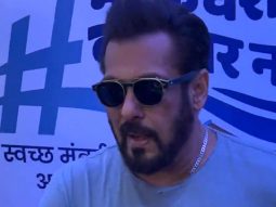 Salman Khan gets clicked by paps at an event with Amruta Fadnavis