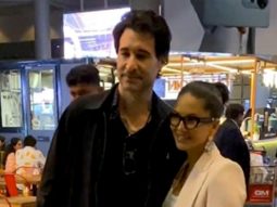 Sunny Leone walks hand in hand with husband Daniel Weber at the airport