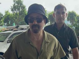 Sunny Deol elevates the essence of his co-ordinated airport look with his bucket hat