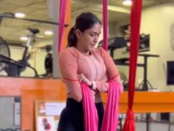 Wow! Mrunal Thakur ventures into aerial yoga