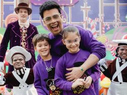 Karan Johar’s twins Yash and Roohi troll his fashion sense calling his outfit a nightsuit, watch
