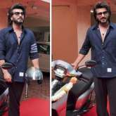Arjun Kapoor jokes that he wants to hide from the paparazzi as he introduces them to his new Scooter worth Rs. 1.09 Lakhs