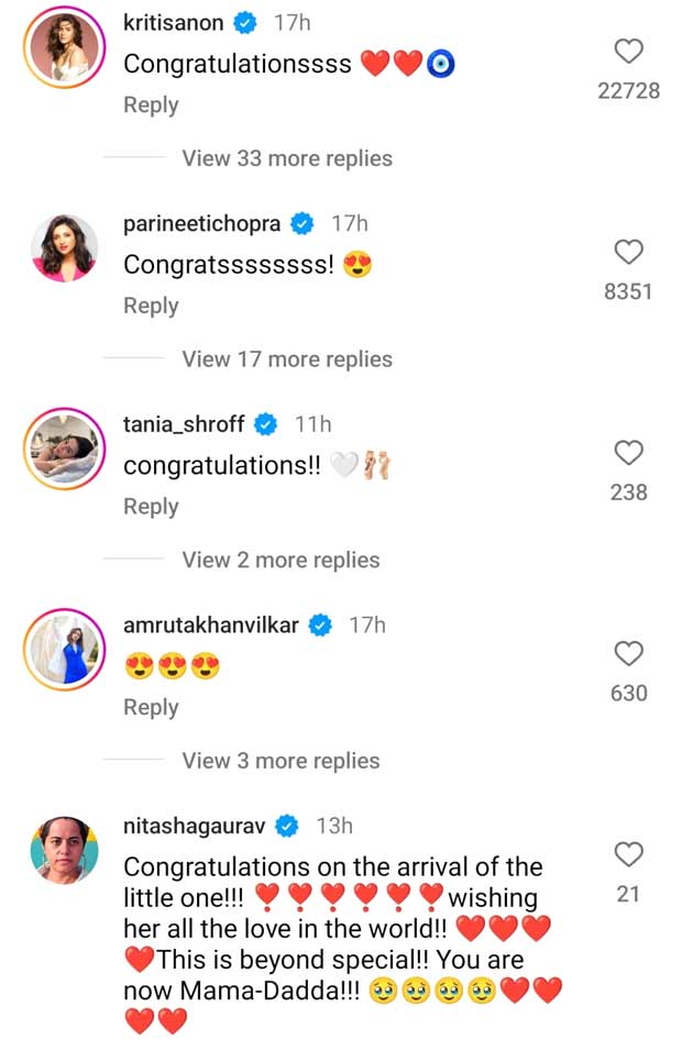 Deepika Padukone and Ranveer Singh receive love from Alia Bhatt, Priyanka Chopra, Nick Jonas, Arjun Kapoor & more on the arrival of their baby girl, see their messages 