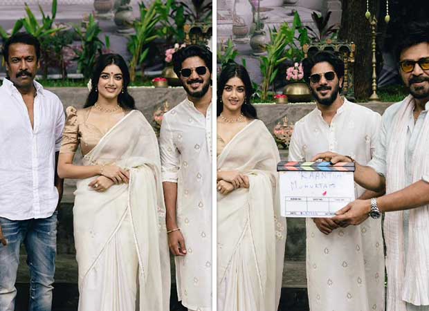 Dulquer Salmaan, Rana Daggubati attend traditional pooja for their film Kaantha