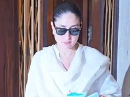 Kareena Kapoor Khan gets clicked by paps in a white salwar