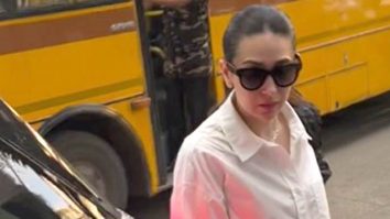 Karisma Kapoor arrives at Malaika Arora’s residence fulfilling her friend duties
